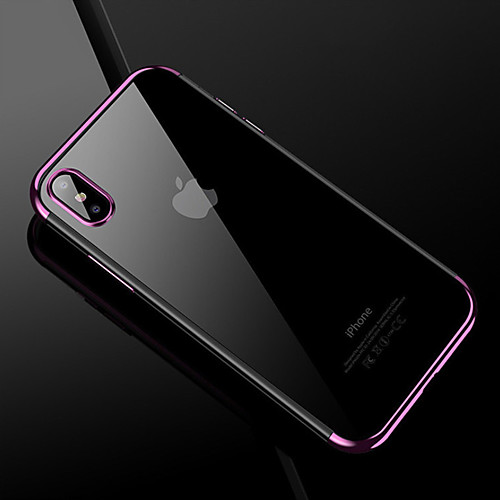 

Case For Apple iPhone XS / iPhone XR / iPhone XS Max Transparent Back Cover Solid Colored / Transparent Soft Silica Gel