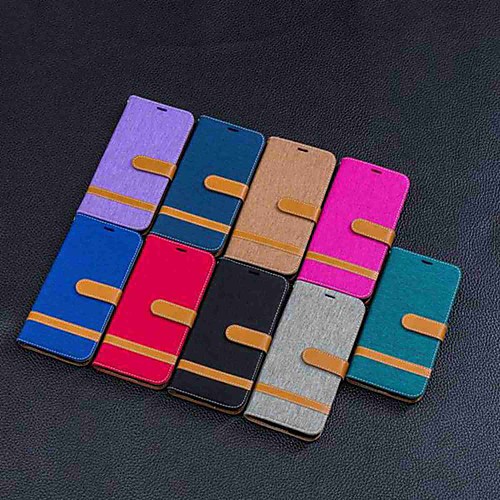 

Case For Motorola MOTO G6 / Moto G5 Plus / Moto G5 Wallet / Card Holder / with Stand Full Body Cases Tile Hard Textile / Moto G4 Plus
