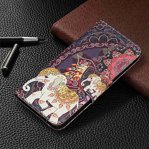 

Case For Samsung Galaxy Galaxy A7(2018) / Galaxy A10(2019) / Galaxy A30(2019) Wallet / Card Holder / with Stand Full Body Cases Animal Hard PU Leather