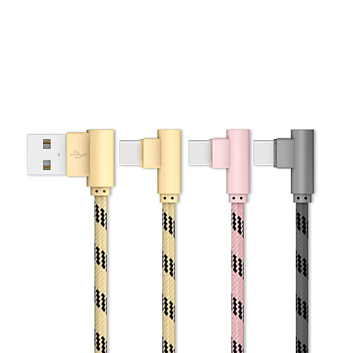 

20cm(0.65Ft) Type-C USB Cable Braided / Quick Charge Stainless steel USB Cable for Samsung Huawei Xiaomi Sony Lenove HTC Nokia Motorola LG etc