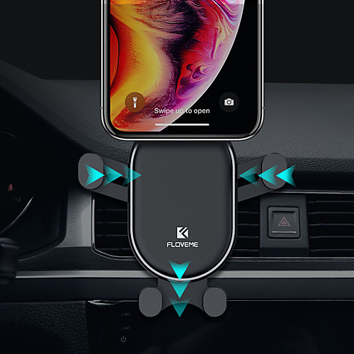 

Floveme Car Mount Holder Air Outlet Grille Buckle Gravity Control Adjustable Stand Universal Compatibility with 4.5-6.5inch