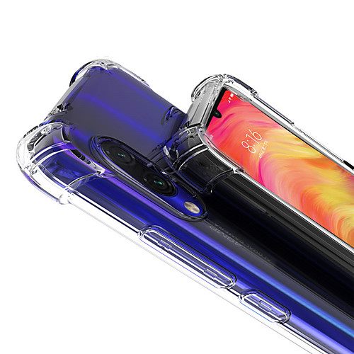 

Case For Xiaomi Xiaomi Redmi Note 7 Shockproof / Transparent Back Cover Transparent Soft TPU