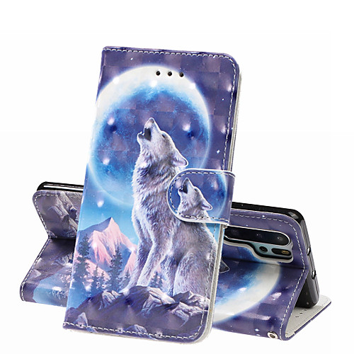 

Case For Huawei Huawei P20 Pro / Huawei P20 lite / Huawei P30 Wallet / Card Holder / Shockproof Full Body Cases Animal Hard PU Leather