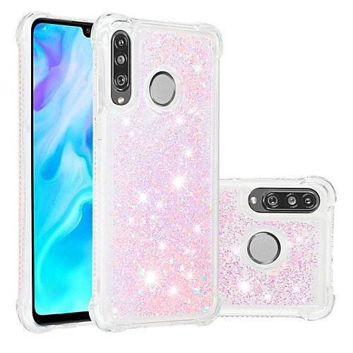 

Case For Huawei Huawei P20 / Huawei P20 Pro / Huawei P20 lite Shockproof / Flowing Liquid / Transparent Back Cover Glitter Shine Soft TPU / P10 Lite