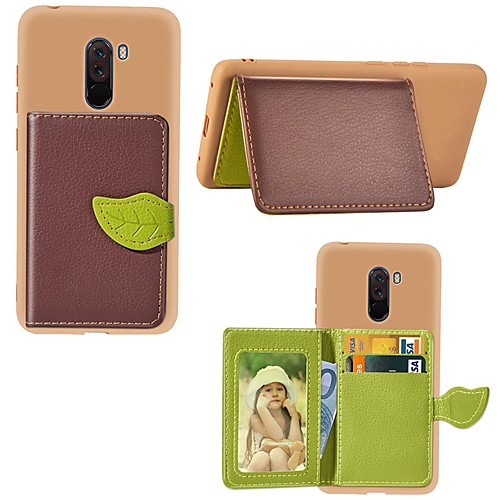 

Case For Xiaomi Xiaomi Redmi Note 5A / Xiaomi Redmi Note 5 Pro / Xiaomi Pocophone F1 Card Holder / Shockproof / with Stand Back Cover Scenery / Tree Hard PU Leather