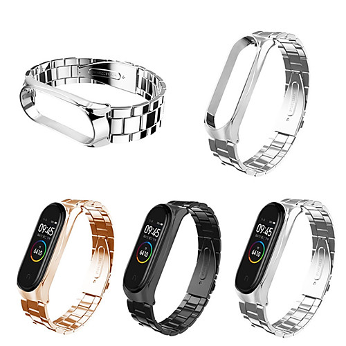 

Watch Band for Mi Band 3 / Xiaomi Band 4 Xiaomi Sport Band Stainless Steel Wrist Strap