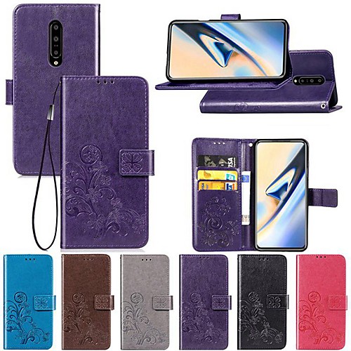 

Case For OnePlus OnePlus 6 / One Plus 6T / One Plus 7 Wallet / with Stand / Flip Full Body Cases Solid Colored / Butterfly / Flower Hard PU Leather