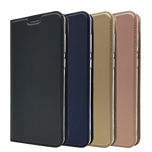 

Case For Asus Zenfone Max Plus (M1) / Zenfone 4 Selfie ZD553KL Ultra-thin / Flip / with Stand Full Body Cases Solid Colored Hard PU Leather for Asus Zenfone 4 Selfie Pro ZD552KL / Asus Zenfone 4