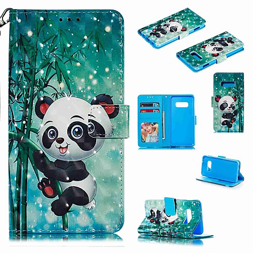 

Case For Samsung Galaxy S9 / S9 Plus / S8 Plus Wallet / Card Holder / Shockproof Full Body Cases Cartoon / Panda Hard PU Leather
