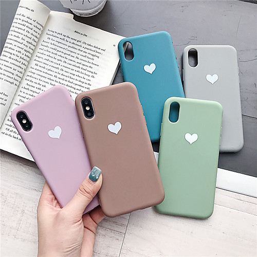 

Case For Apple iPhone XR / iPhone XS Max Pattern Back Cover Heart Soft TPU for iPhone X XS 8 8PLUS 7 7PLUS 6 6PLUS 6S 6S PLUS