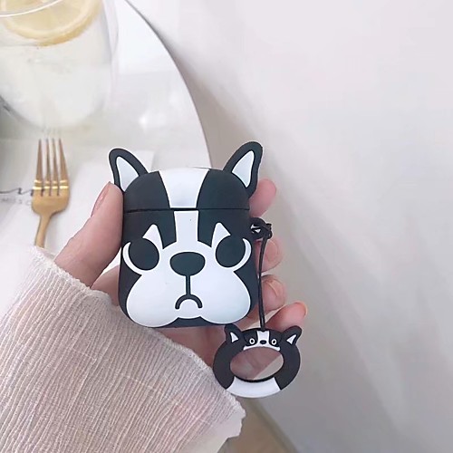 

AirPods Case RingHolder Shockproof Cartoon Pattern Protective Cover Soft Silicone Portable For AirPods1 AirPods2 (AirPods Charging Case not included)