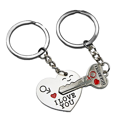 

World Pride Key to My Heart Cute Couple Keychain Love Keychain Key Ring