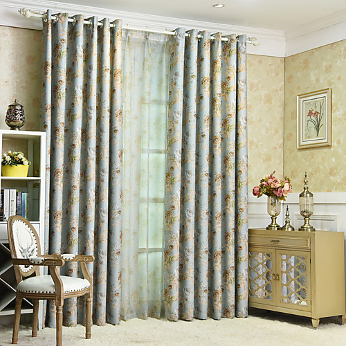 

European Blackout One Panel Curtain Living Room Curtains