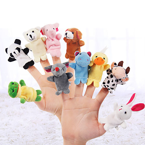 

5 pcs Finger Puppets Puppets Pig Cute Novelty Lovely Textile Plush Imaginative Play, Stocking, Great Birthday Gifts Party Favor Supplies Girls' Kid's