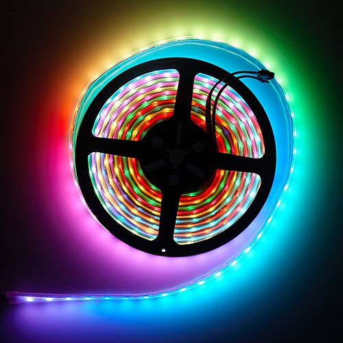 

LED Light Strips RGBIC 5M Flexible Tiktok Lights Cloud Wall 5050 SMD 300LED Casing Waterproof 16 Million Colors Outdoor Wedding Bar Bedroom Decoration 14-Key Infrared Controller with 5A Power Supply