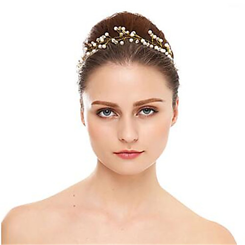 

Crystal / Imitation Pearl Headdress with Crystal / Imitation Pearl 1 Piece Wedding Headpiece