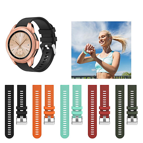 

Sport Silicone Wristband Wrist Strap Watch band For Samsung Galaxy Watch 42mm / Galaxy Watch Active / Gear Sport / Gear S2 Classic Smart Watch