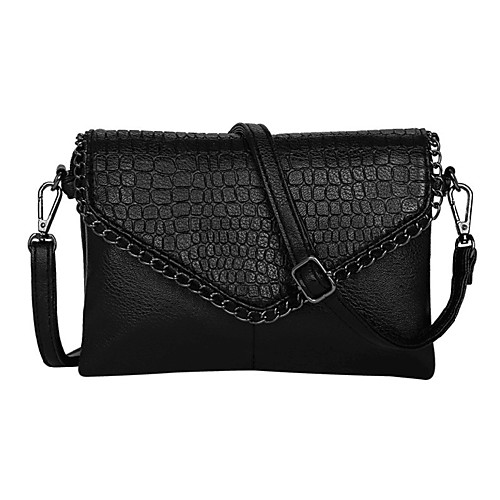 

Women's Bags PU Crossbody Bag Solid Color Event / Party Daily Black