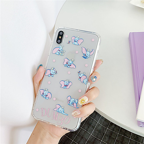 

Case For Apple iPhone XR / iPhone XS Max Pattern / Transparent Back Cover Animal / Cartoon Soft TPU for 6 6 Plus 6s 6Splus 7 8 7plus 8plus X XS