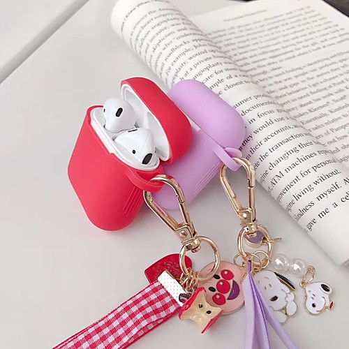 

AirPods Case Solid Color Protective Cover Soft Silicone Portable TPU Compatible with Apple AirPods 2 & 1(AirPods Charging Case not included)