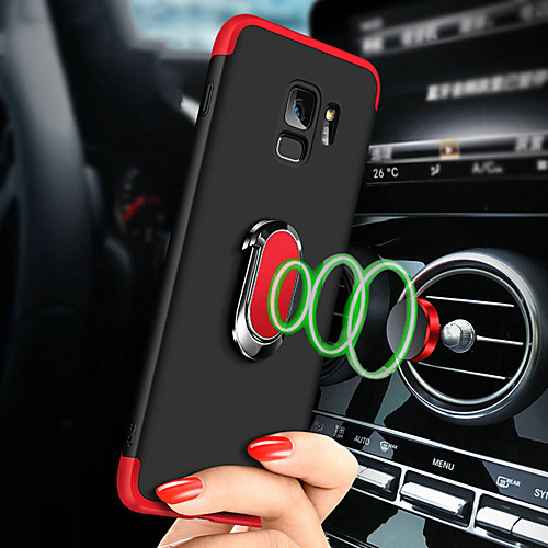 

Case For Samsung Galaxy S9 / S9 Plus / S8 Plus Shockproof / with Stand / Ring Holder Full Body Cases Solid Colored Hard PC / Metal
