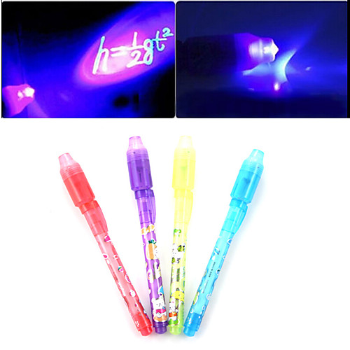 

Luminous Light Invisible Ink Pen 2 in 1 UV Check Money Kids Drawing Secret Learning Educational Magic Pens