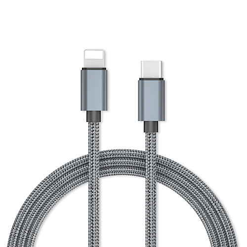 

Lightning Cable 1.0m(3Ft) Braided Aluminum USB Cable Adapter For iPhone