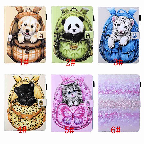 

Case For Samsung Galaxy Tab A 10.1 (2016) / Tab A2 10.5(2018) Magnetic / Flip / with Stand Full Body Cases Animal / Cartoon / Cat Hard PU Leather for Tab A 10.1 (2016) / Tab E 9.6 / Tab A2 10.5(2018