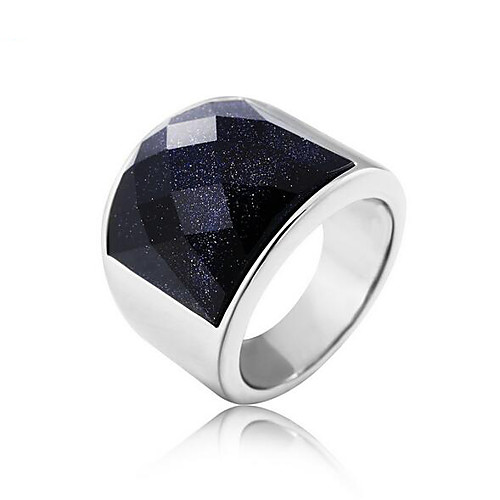 

Band Ring 3D Gold Dark Blue Titanium Steel Precious Vintage Punk Rock 1pc 8 9 10 / Men's