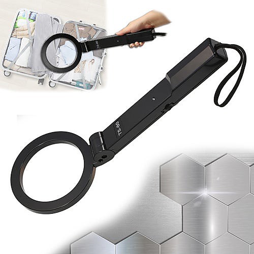 

Handheld Foldable Metal Detector High Sensitivity Scanner Security Instrument Hand Held Metal Checker Search Round TS-80