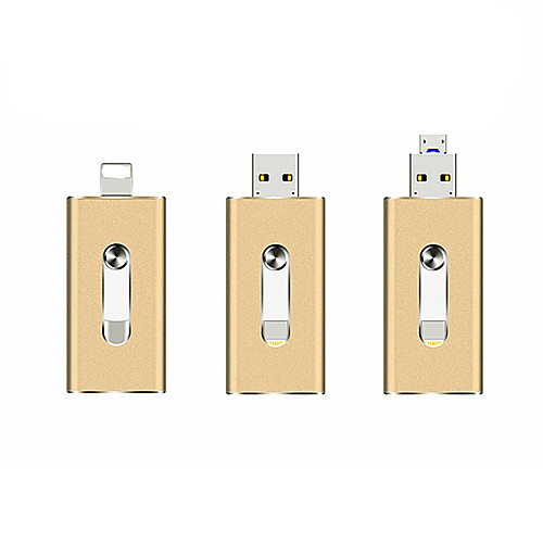 

LITBest OTG USB Flash Drive Apply to Apple Android USB 3 in 1 Metal U Disk-8GB