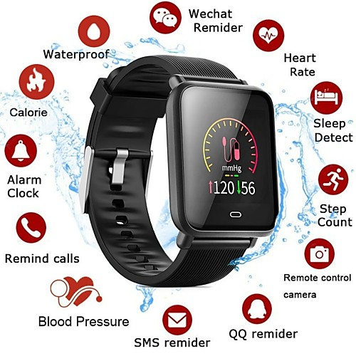 

STQ9 Smart watch Blood Pressure Heart Rate Sleep Monitor Fitness Trakcer Sport Men Women Bracelet for Android IOS