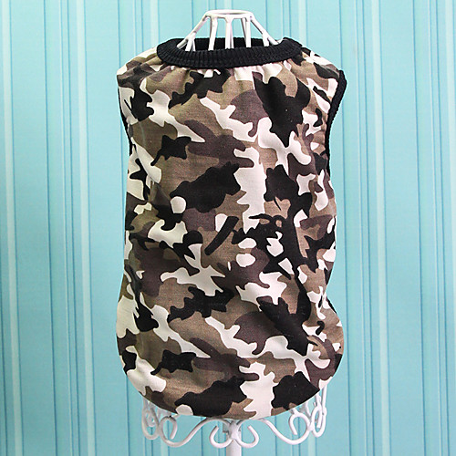 

Vest Puppy Clothes Camouflage Casual / Sporty Dog Clothes Puppy Clothes Dog Outfits Blue Gray Costume for Girl and Boy Dog Cotton XS S M L XL