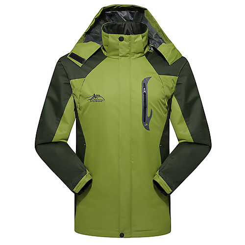 

Men's Hiking Jacket Hiking Windbreaker Autumn / Fall Winter Spring Outdoor Solid Color Thermal Warm Windproof Quick Dry Breathable Jacket Top Elastane Hunting Fishing Climbing Red Army Green Blue