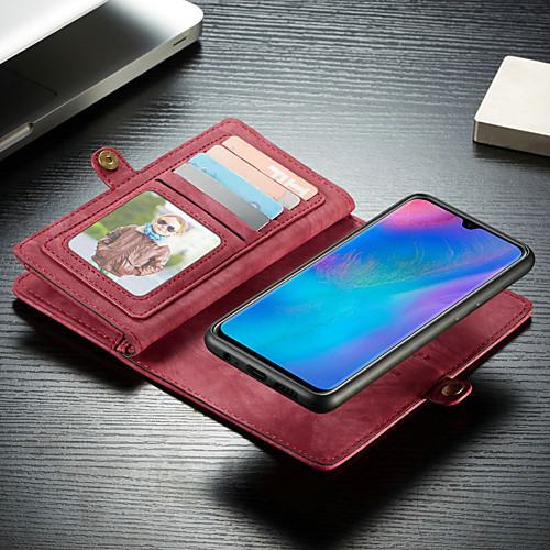 

CaseMe Case Multifunction Wallet Phone Case Detachable 2 in 1 Flip Hard Cover Card Slot with Stand for Huawei P30 / Huawei P30 Pro / Huawei P30 Lite