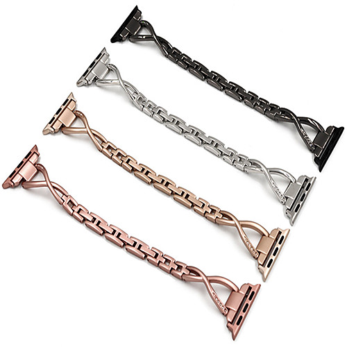 

Bling Band Bracelet Compatible Apple Watch Loop IWatch Series 5/4/3/2/1 Luxury Diamond Crystal Rhinestone Stainless Metal Wristband Strap 40mm/44mm/40mm/38mm