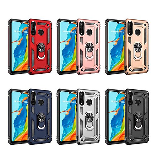 

Case For Huawei P20 Lite / P30 / P30 Pro Shockproof / with Stand / Ring Holder Back Cover Armor TPU / PC Case For Huawei P30 Lite / P Smart (2019) / P Smart Z/ nova 3e / Honor 10 lite