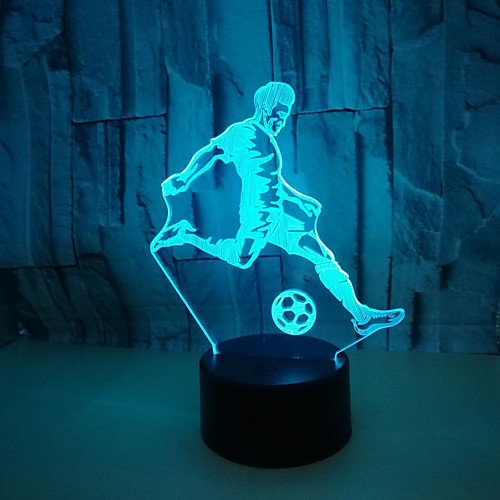 

1Pc Usb Power Abstract Art 3D Lights Colorful Touch Gradient Vision Night Lights Colorful 3D Acrylic Table Lamp