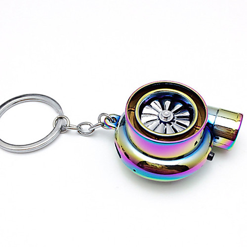 

Creative Electric Turbo Lighter Key Chain USB Rechargeable Cigarette Lighter Key Ring with LED Light and Sound