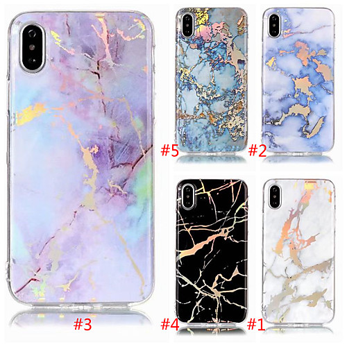 

Case For Apple iPhone XS Max /iPhone 8 Plus Shockproof / Dustproof Back Cover Marble Soft TPU for iPhone 7 /iPhone 6 Plus /iPhone 6s /iPhone XS /iPhone XR /iPhone 8 /iPhone 7 Plus