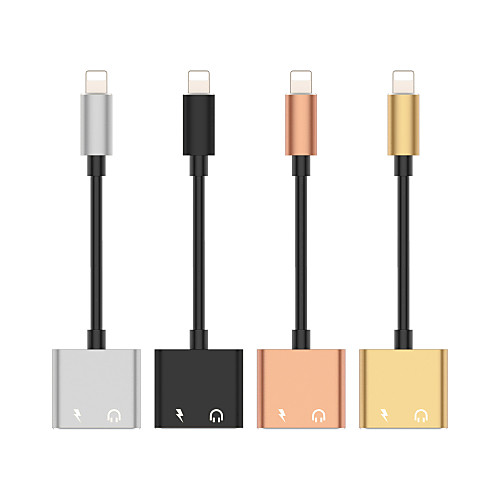 

1 to 2 Lightning to 3.5mm Audio Splitter Adapter Cable Adapter for Apple iPad