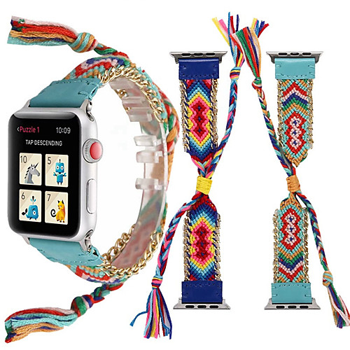 

Watch Band for Apple Watch Series 5/4/3/2/1 Apple Sport Band Stainless Steel / Fabric Wrist Strap