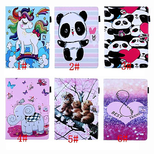 

Case For Samsung Galaxy Tab A 10.1 (2016) / Tab A2 10.5(2018) Magnetic / Flip / with Stand Full Body Cases Animal / Cartoon / Panda Hard PU Leather for Tab A 10.1 (2016) / Tab E 9.6 / Tab A2