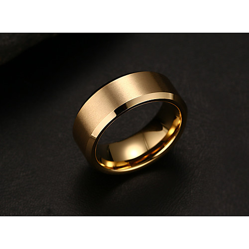 

Band Ring Silver Gold Black Titanium Steel Fashion Simple Style engineering 7 8 9 10 11 / Men's