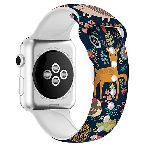 

Smartwatch Band for Apple Watch Series 5/4/3/2/1 Silicone Sport Band iwatch Strap