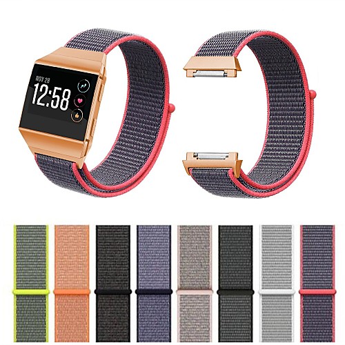

Fitbit Ionic Bands Breathable Comfortable Adjustable Closure Wrist Replacement Nylon Velcro WristBands for Fitbit Ionic