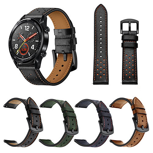 

Watch Band for Huawei Watch GT / Huawei Watch 2 Pro Huawei Sport Band Genuine Leather Wrist Strap