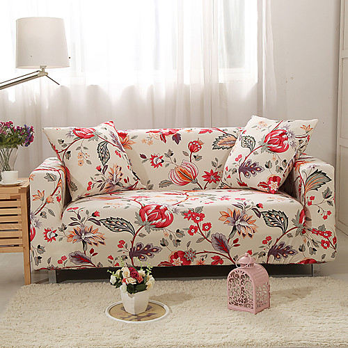 

Couch Cover Stretch Slipcover Furniture Protector Super Soft Floral Print Fabric Fit for Armchair/Loveseat/Three Seater/Four Seater/L shaped sofa