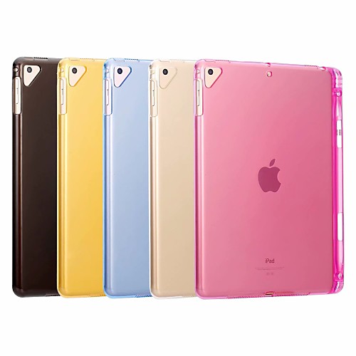 

Case For Apple iPad Mini 5 / iPad New Air(2019) / iPad Air Shockproof / Transparent Back Cover Solid Colored Soft TPU / iPad Pro 10.5 / iPad (2017)