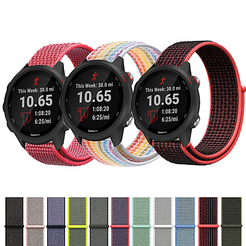 

Nylon Loop Wristband Wrist Strap Watch band For Garmin Vivoactive 3 / Forerunner 245M / Forerunner 645 / Vivomove HR Smart Watch